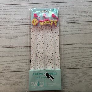 Swig Life Straw Toppers with Straws